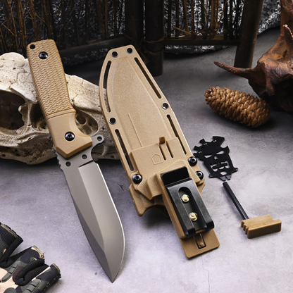 Fixed Blade Knife – Talon Tactical Survival with G10 Handle & Kydex Sheath