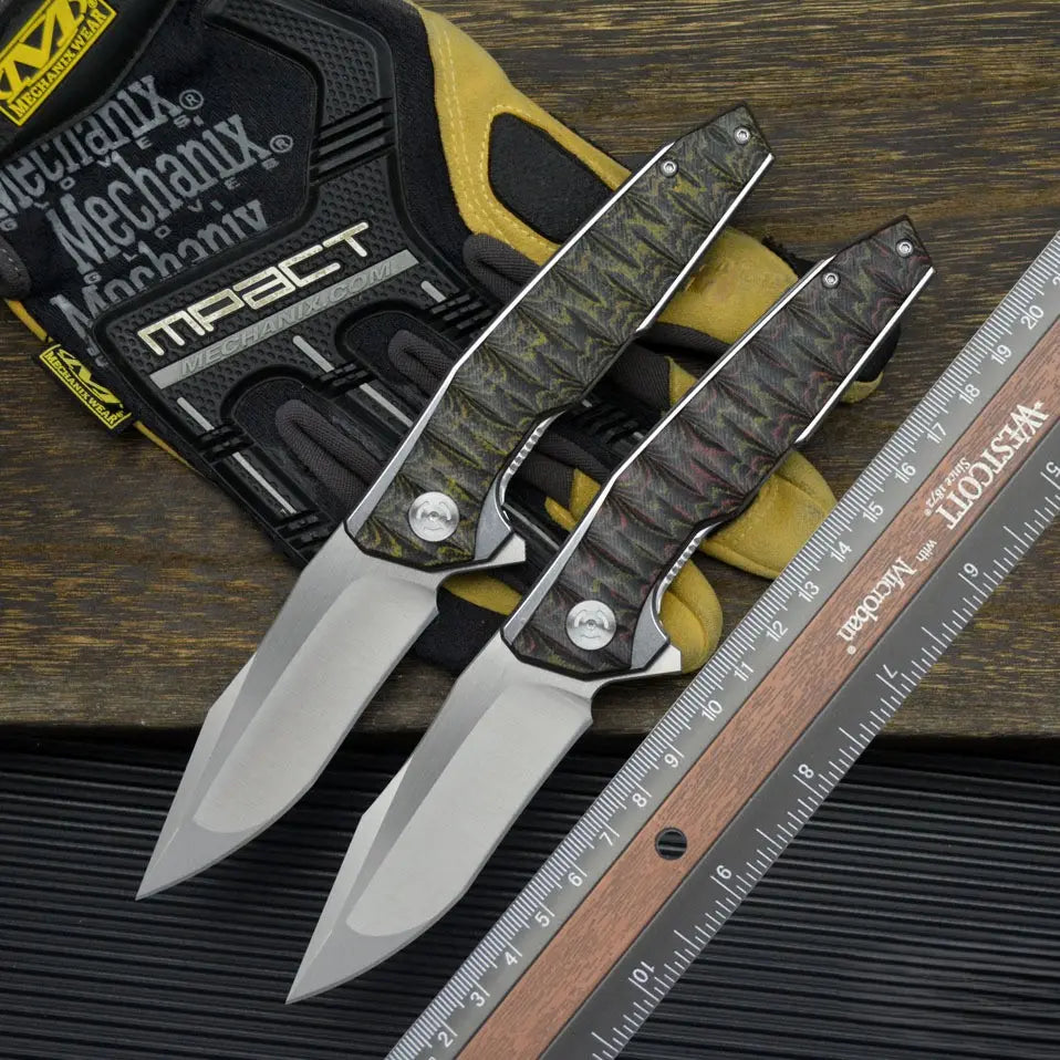 Folding Knife – Python D2 Heavy-Duty with G10 Tactical Survival Blade