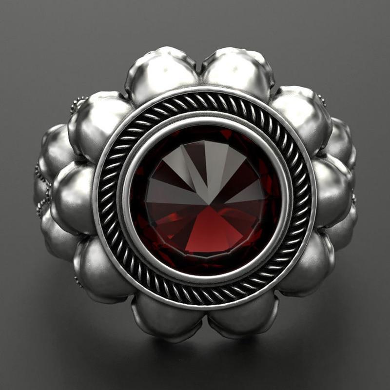Gothic Skull Ring – Aneka Crystal Zircon Punk Biker Statement