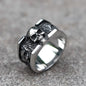 Gothic Skull Ring – Roses Punk Vintage Dark Statement for Alternative Styling, Collecting