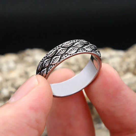 Gothic Statement Ring – Mystic All Seeing Eye Punk Vintage for Alternative Styling