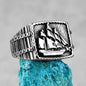 Gothic Statement Ring – Starboard Smooth Sailing Punk Biker for Alternative Styling