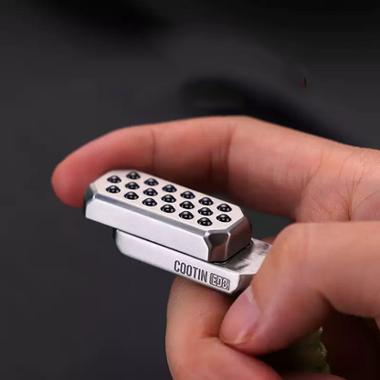 Haptic Fidget Slider – Stainless Steel Push Press Bead EDC Stress Relief Desk Toy