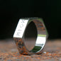 Hex Rune Ring – Dark Band for Alternative Styling, Collecting, And Everyday Accessories