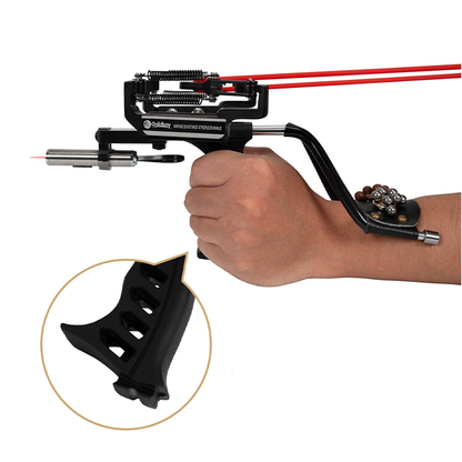 Hunting Slingshot – Professional with Stainless Steel Wrist Rest with Laser Sight