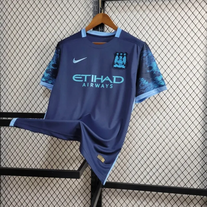 Retro Manchester City Away Kit 15/16 Football Jersey
