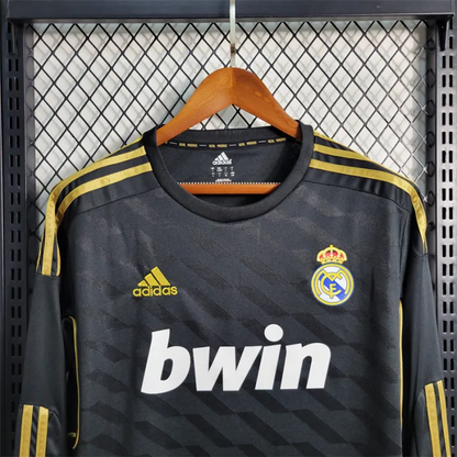 Real Madrid Jersey Away Kit 2011 2012 Retro Long Sleeves