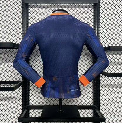 Player Version Netherlands Away Jersey 24/25 Euro Cup 2024 Football Kit long sleeve