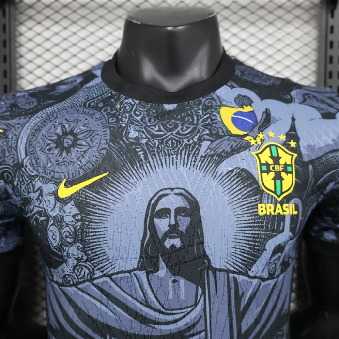 Brazil Jersey Home Kit 2024 Player Version Football Team Soccer Shirt