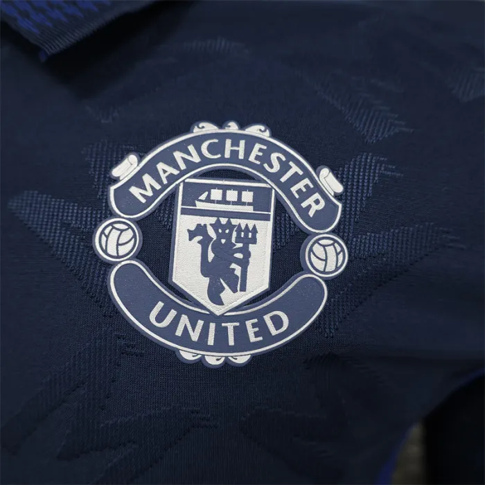 Player Manchester United Away Kit 24/25 Football Jersey Long Sleeves