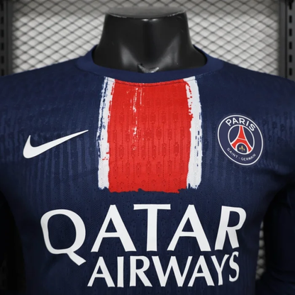Player Version PSG Home Jersey 24/25 Football Kit Long Sleeves
