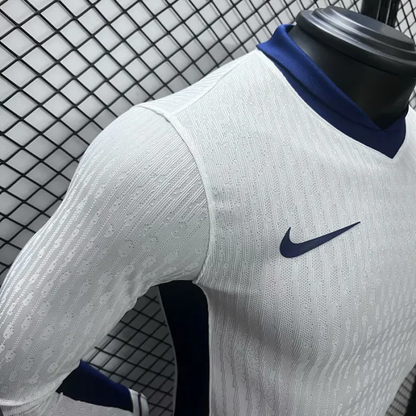 Player England Home Kit 24/25 Euro Cup 2024 Long Sleeves Football Jersey