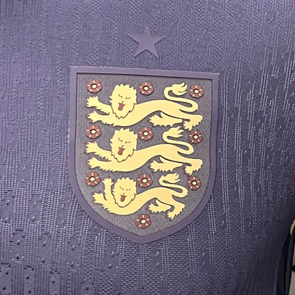 Player England Away Kit 24/25 Euro Cup 2024 Long Sleeves Football Jersey