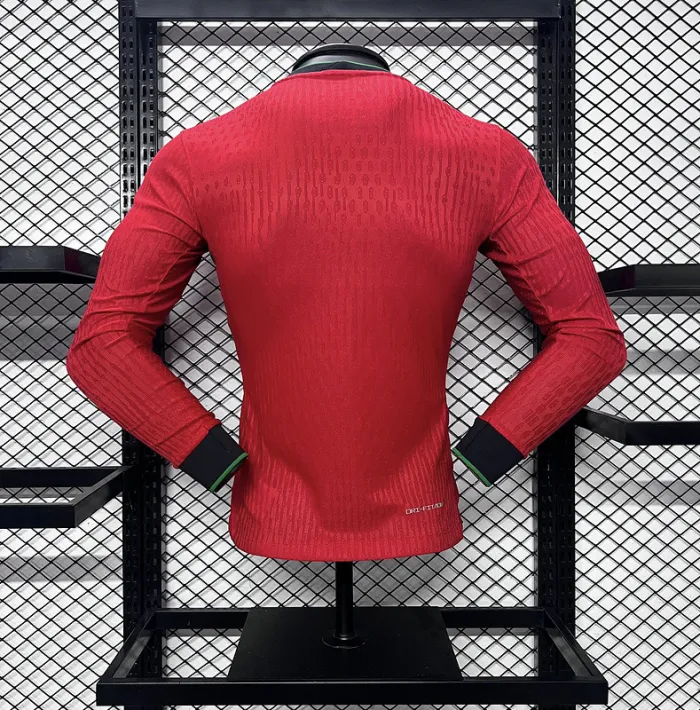 Player Portugal Home Kit 24/25 Euro Cup 2024 Football Jersey Long Sleeves