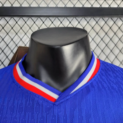 Player France Home Kit 24/25 Euro Cup 2024 Long Sleeves Football Jersey