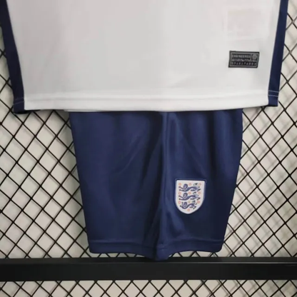 England Home Kit 24/25 Euro Cup 2024 Kids Football Jersey