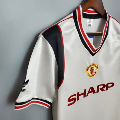 Manchester United Jersey Away Kit 1985 Retro Football Team Soccer Shirt