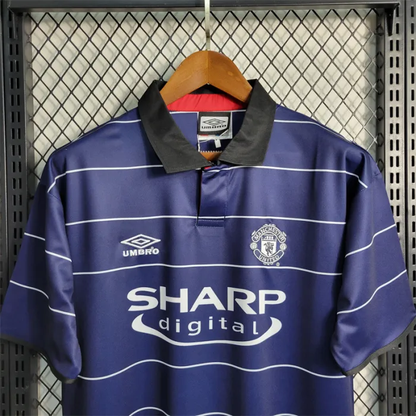 Manchester United Jersey Third Kit 1999/00 Retro Football Team Soccer Shirt