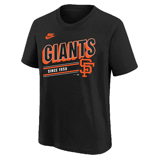 Youth San Francisco Giants Team Logo T-Shirt-Black