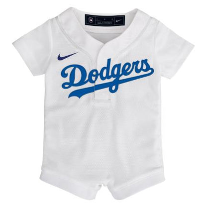 Nike Infants Los Angeles Dodgers Home Romper White