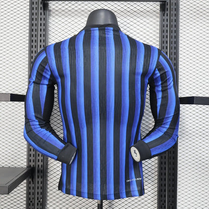 player version inter milan home jersey 25/26 long sleeves football kit soccer jersey