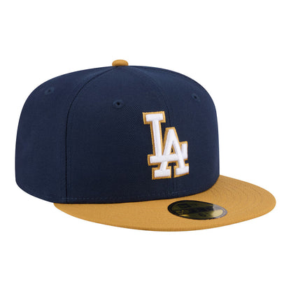 New Era Men's Los Angeles DodgersTwo-Tone Color Pack 59FIFTY Fitted Hat-Navy/Khaki