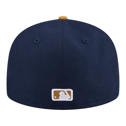 New Era Men's Los Angeles DodgersTwo-Tone Color Pack 59FIFTY Fitted Hat-Navy/Khaki