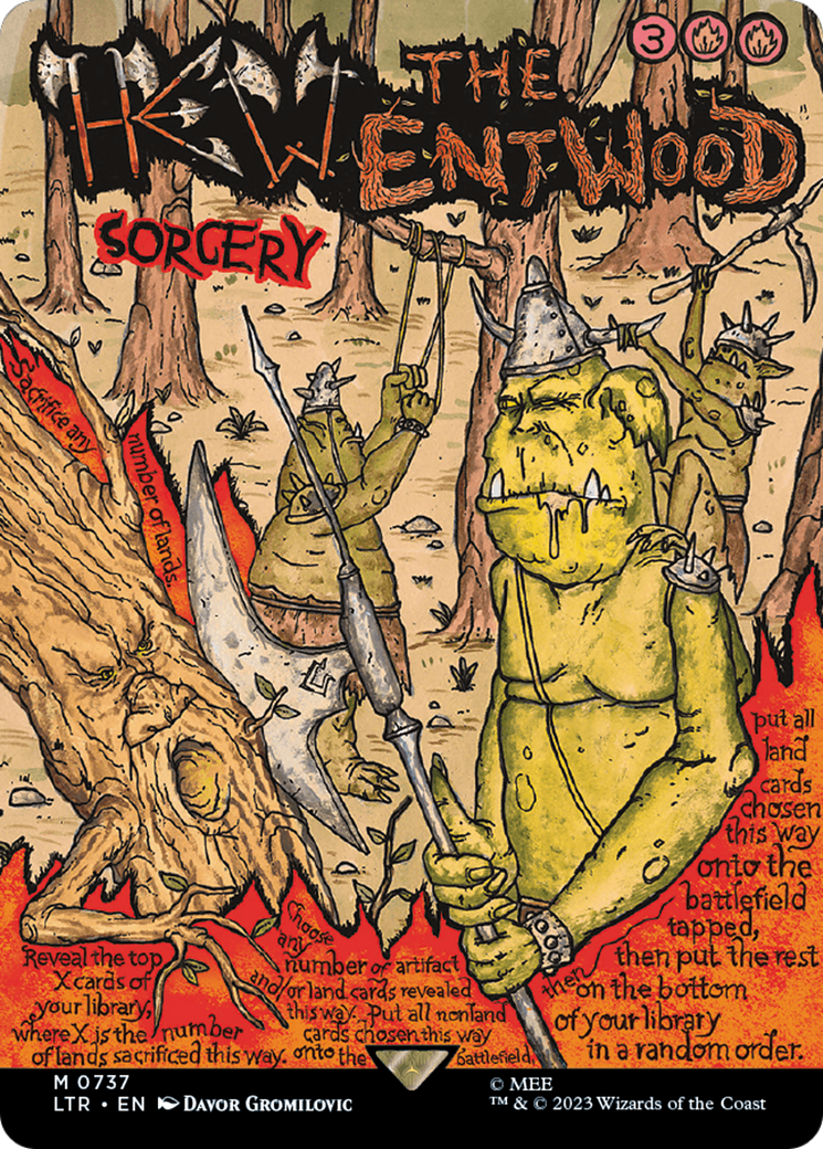 Hew the Entwood (Borderless Poster) - Universes Beyond: The Lord of the Rings: Tales of Middle-earth (LTR)