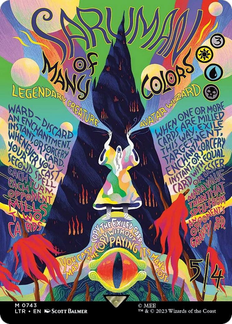 Saruman of Many Colors (Borderless Poster) - Universes Beyond: The Lord of the Rings: Tales of Middle-earth (LTR)