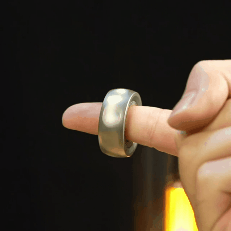 Magnetic Fidget Spinner – RelaxiSpin Rings with Stainless Steel & Brass Rings