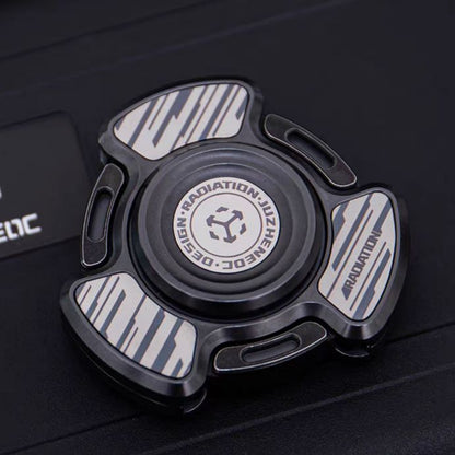 Mechanical Fidget Spinner – Auto-Deploy Blade with Radiation EDC Toy