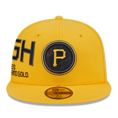 New Era Pittsburgh Pirates City Connect Icon 9FIFTY Snapback Hat-Gold