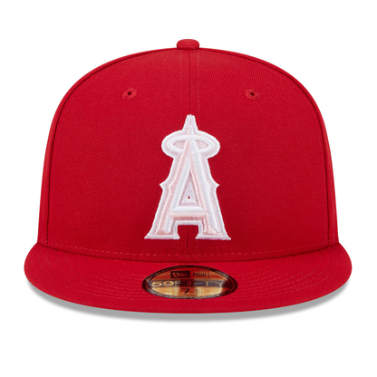 New Era Los Angeles Angels  On-Field 59FIFTY Fitted Hat-Red