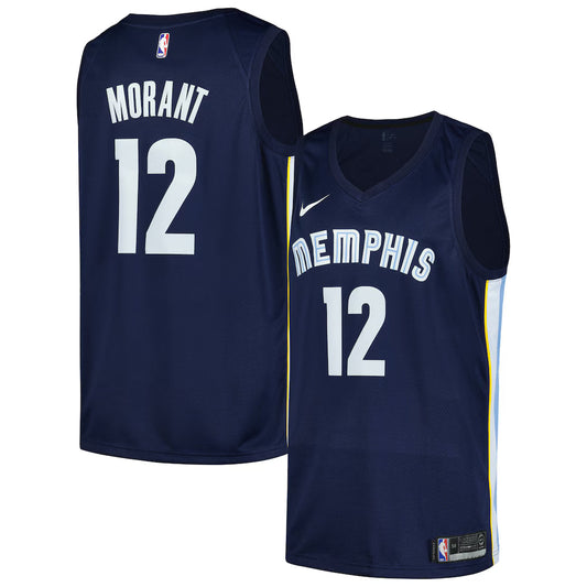Ja Morant Memphis Grizzlies Player Jersey - Icon Edition - Navy