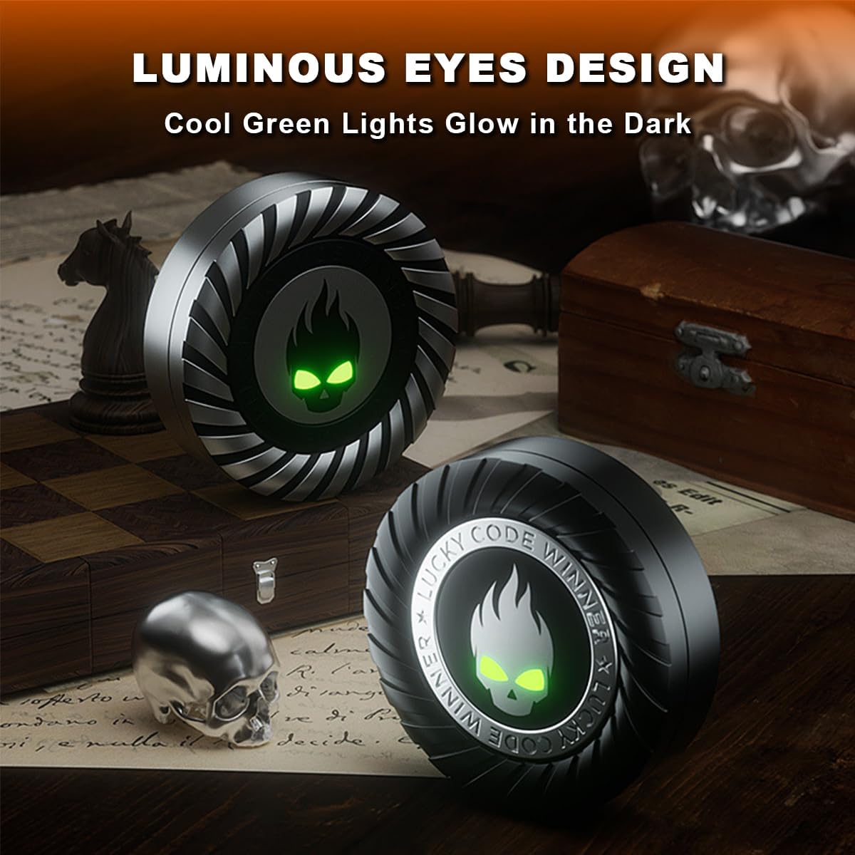 Metal Fidget Spinner – 3-in-1 Torpedo Detachable EDC Stress Relief Focus Desk Toy