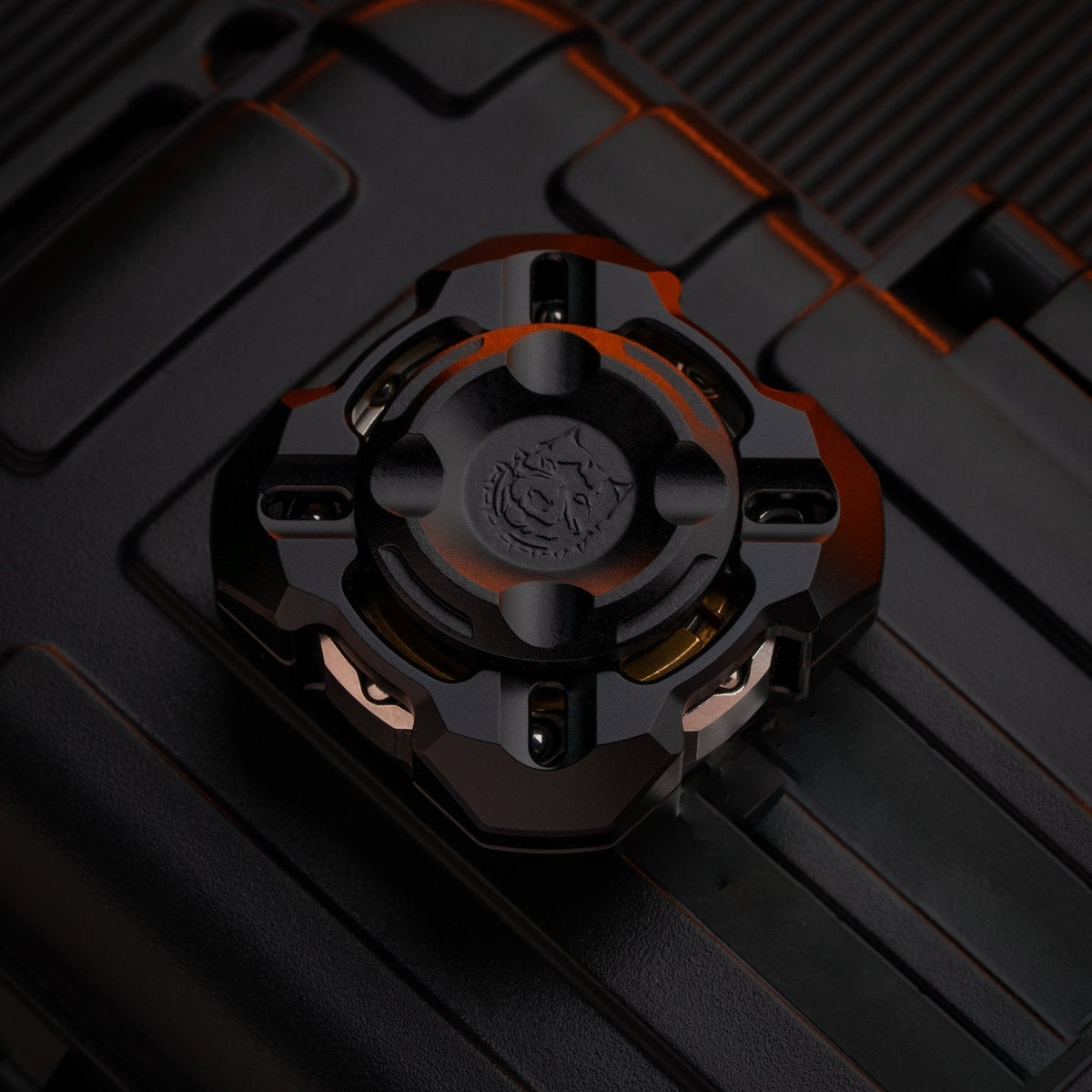 Metal Fidget Spinner – Nebula in Gyre M4 Mortise & Tenon with Four-Leaf Linkage