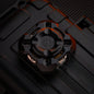 Metal Fidget Spinner – Nebula in Gyre M4 Mortise & Tenon with Four-Leaf Linkage