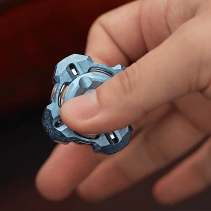 Metal Fidget Spinner – Nebula in Gyre M4 Mortise & Tenon with Four-Leaf Linkage