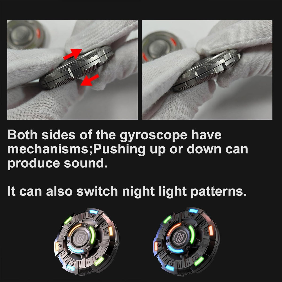 Metal Fidget Spinner – NovaDisc 2-in-1 with Spin & Slide Mechanism