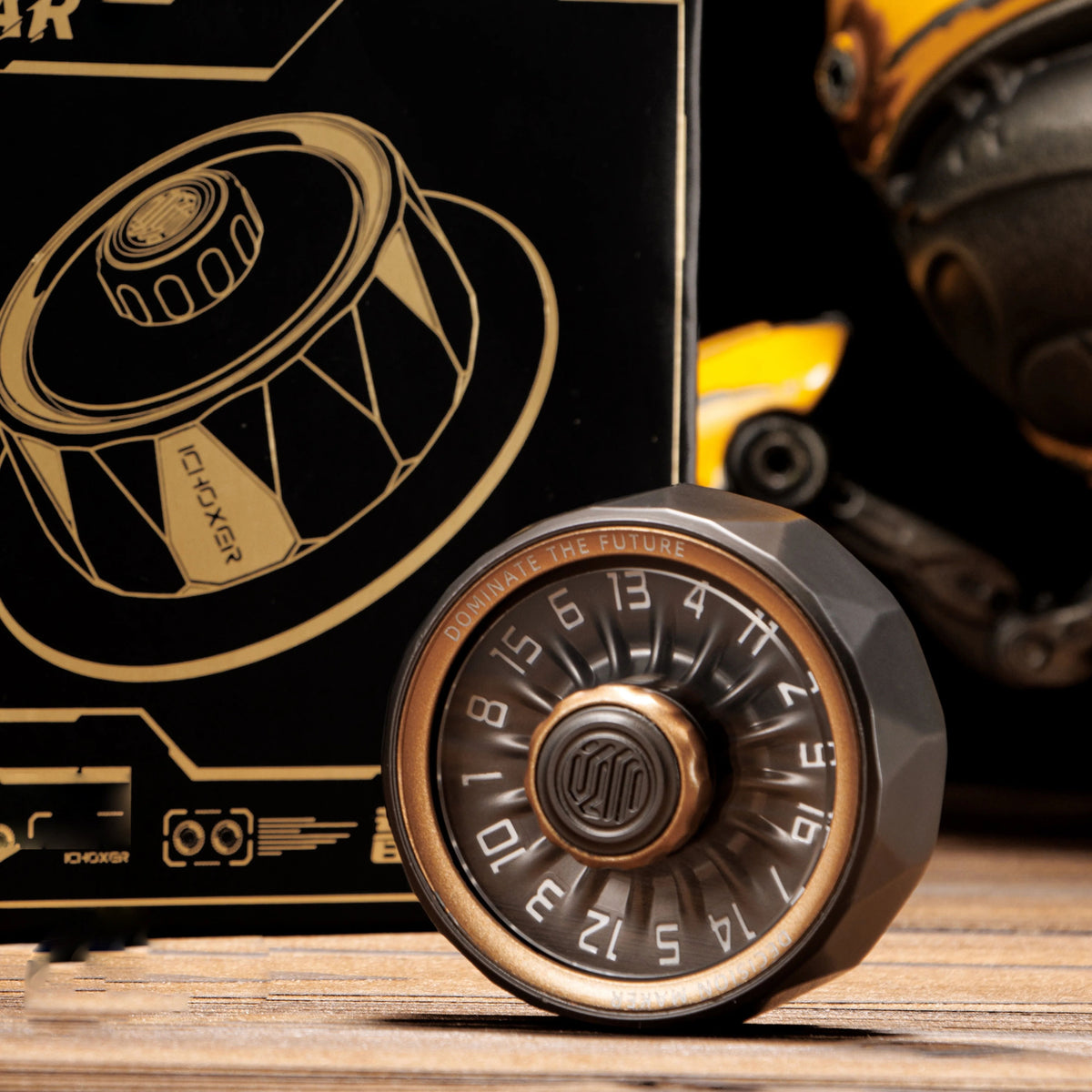 Metal Fidget Spinner – Rechargeable Torque Wheel Dual-Direction