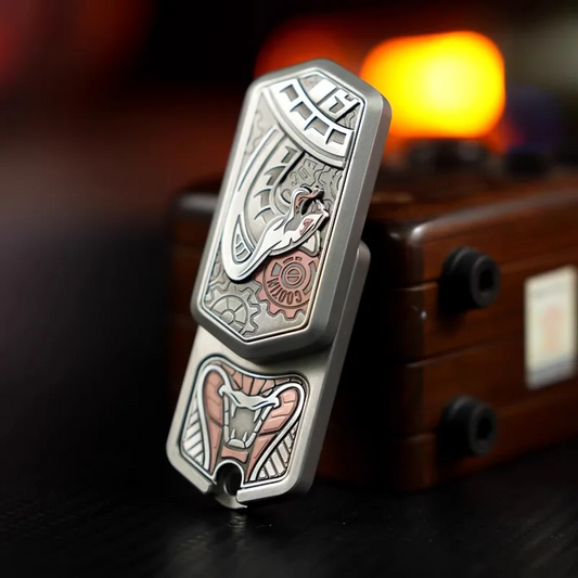 Metal Fidget Spinner – SlitherSonic Coin Whirl with Premium with Acoustic Pop