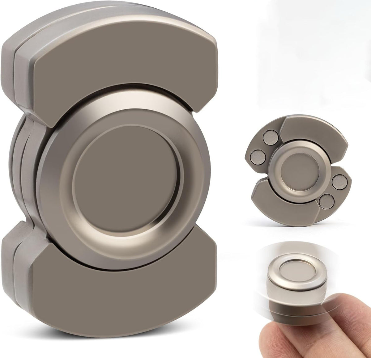 Metal Fidget Spinner – TripleFlow 3-in-1 with Multi-Function EDC Focus Tool