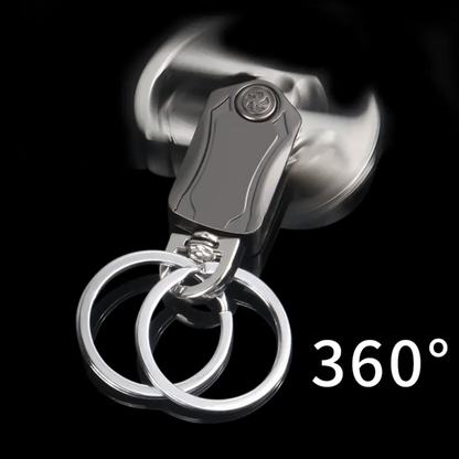 Metal Fidget Spinner – UniKey EDC Car Keychain Multi-Tool with Box Cutter, & Phone Stand