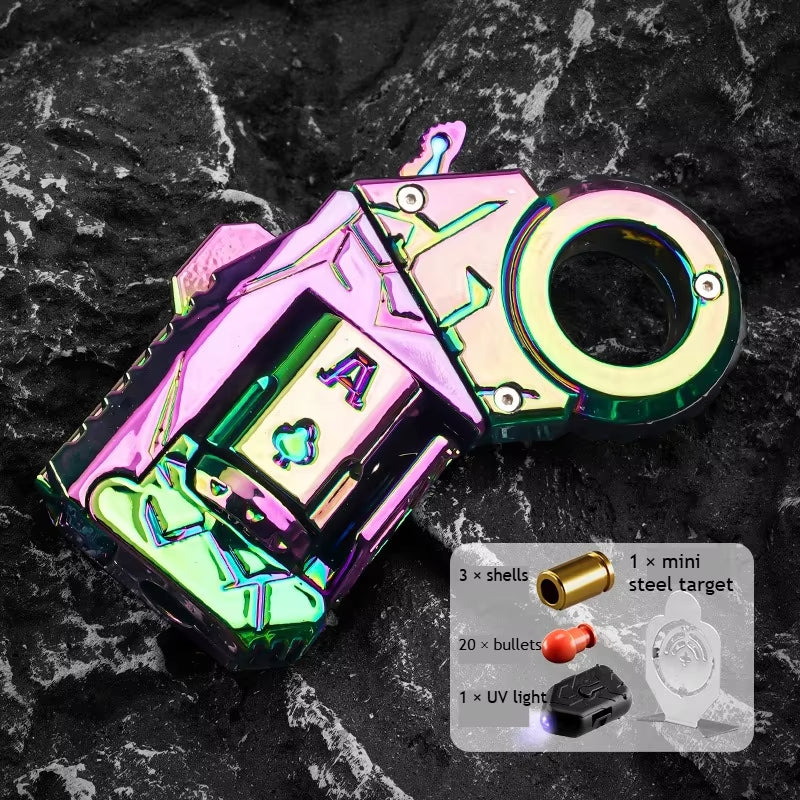 Metal Fidget Toy – Nano-Fission Alloy Multi-Fun Launcher with Eject, Spin & Relieve