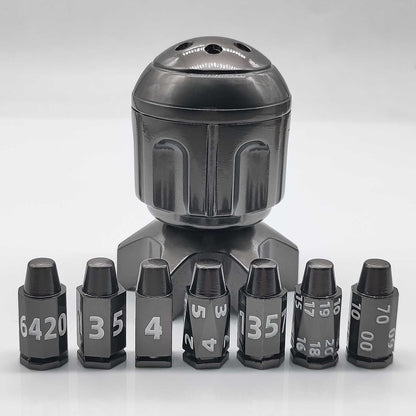 Metal Fidget Toy – RocketDice Rotating Dice Set with Zinc Alloy Bullet-Inspired EDC