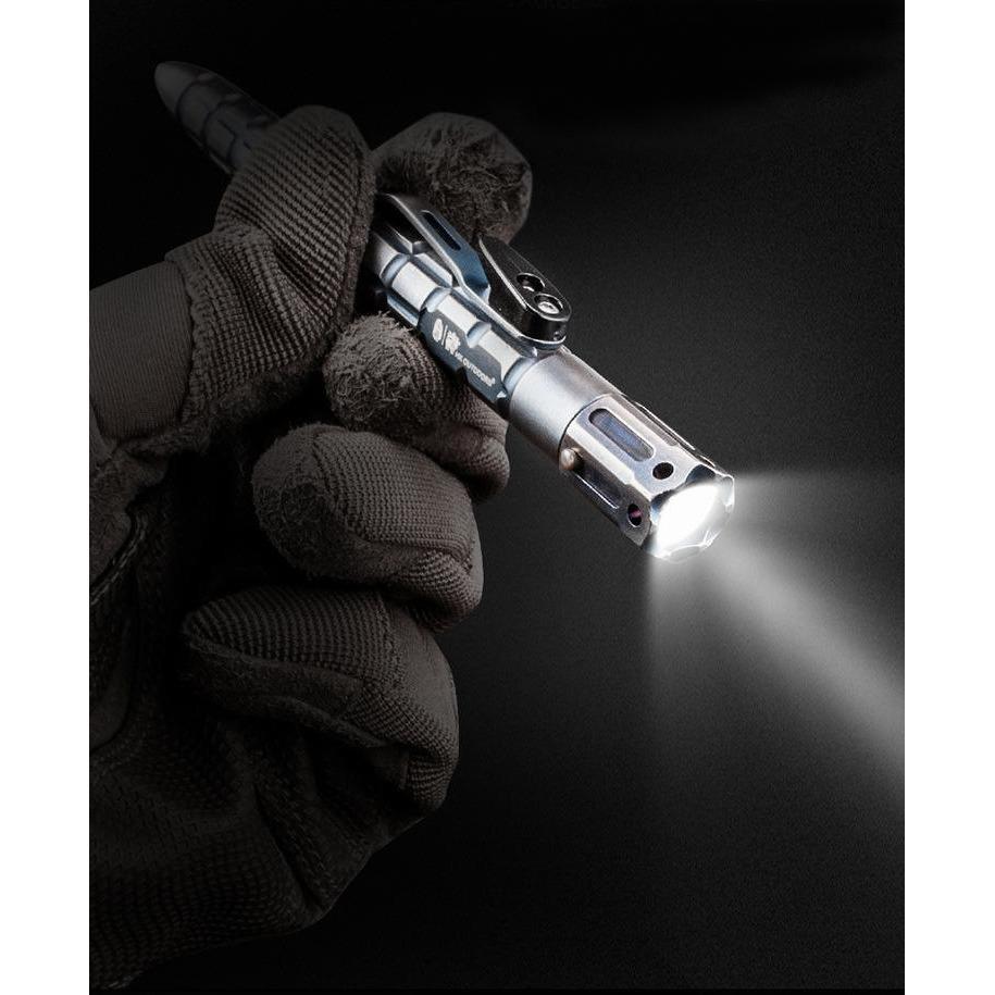 Metal Kubotan – Samurai Armor Tactical Pen Flashlight with Multi-Function EDC Tool