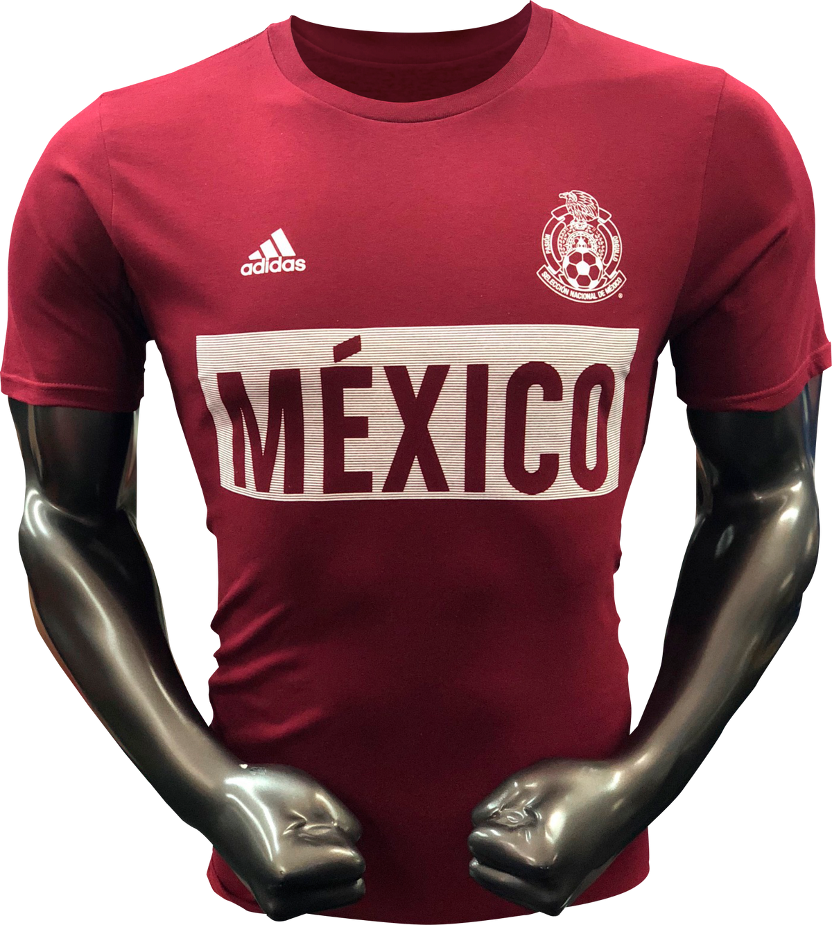 ADIDAS MEXICO BAR T-SHIRT (BURGANDY)