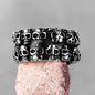 Multi Skull Ring – Carving Gothic Punk Biker for Alternative Styling, Collecting