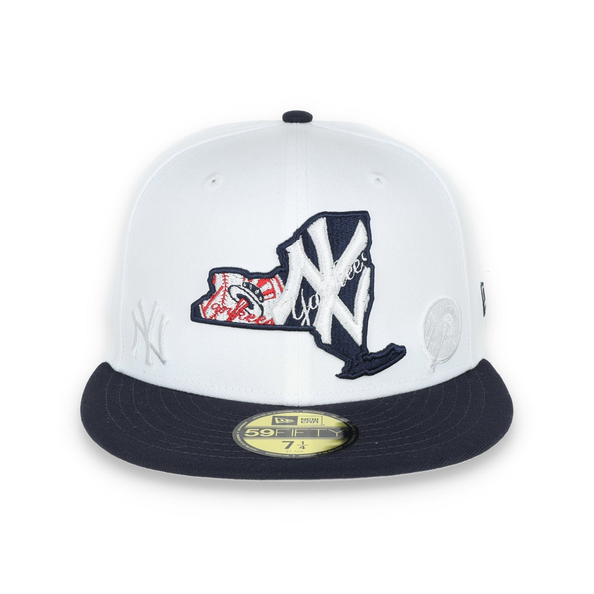 New Era New York Yankees State View E1 59FIFTY-White/Navy