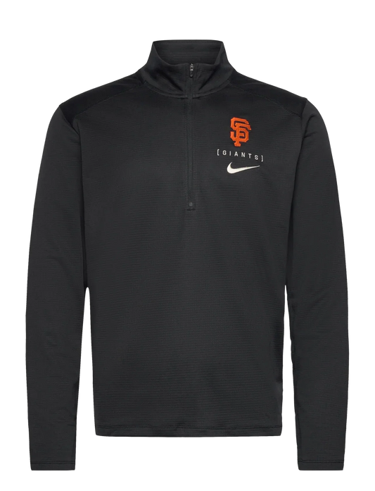 Nike San Francisco Giants Quarter-Zip Pullover Trainer- Black